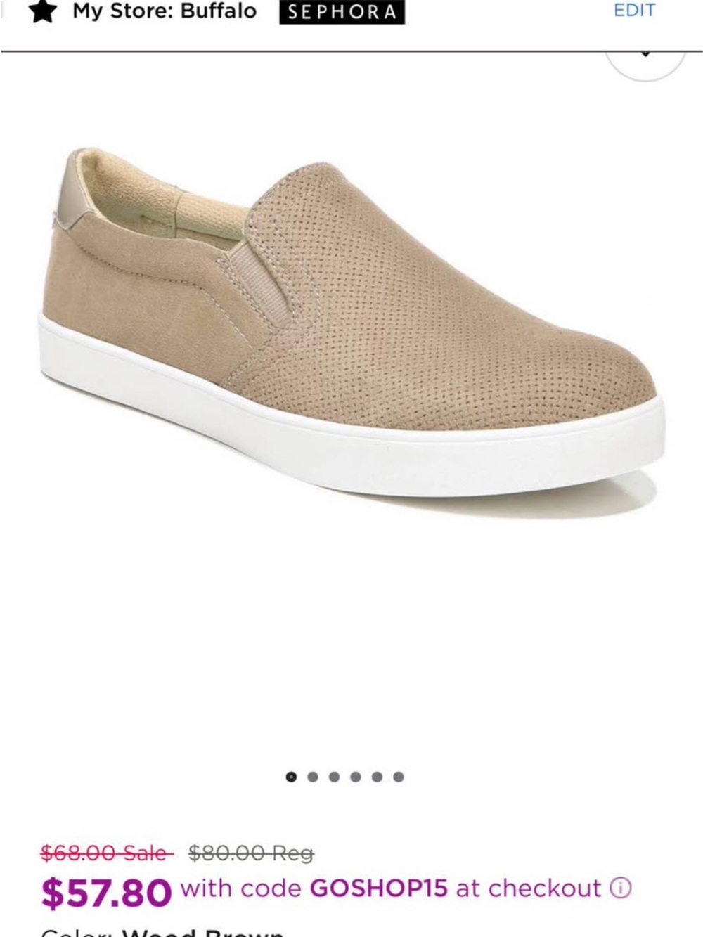 Dr. Scholl's Women's Madison Slip-On Perforated Loafers in Wood Brown BRAND NEW!